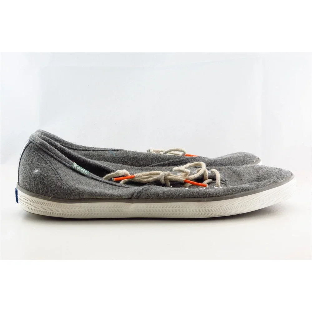 Keds‎ Womens Fashion Sneakers Size 7.5 Gray Fabric Lightweight Casual Comfort